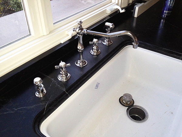 new sink and chrome fixtures